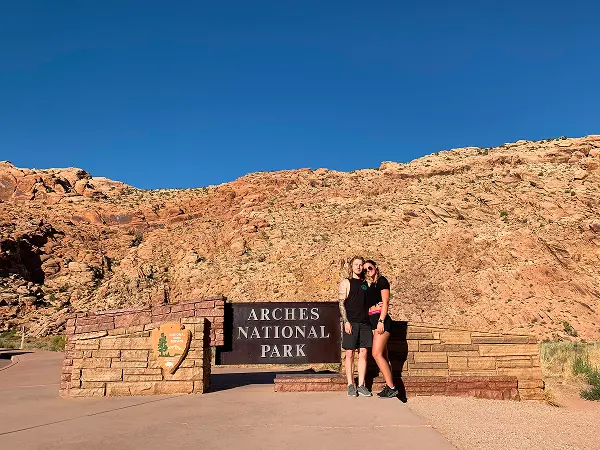 Drew and Emma at Arches National Park